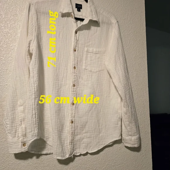 J. Crew White Textured Shirt - Picture 3 of 8